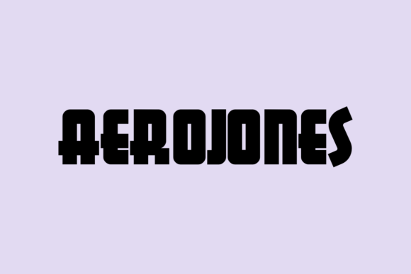 Aerojones: A Display Font for Bold Brand Recognition