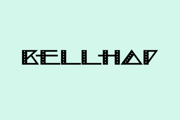 Bellhop Typeface: A Bold Geometric Font for Creative Branding