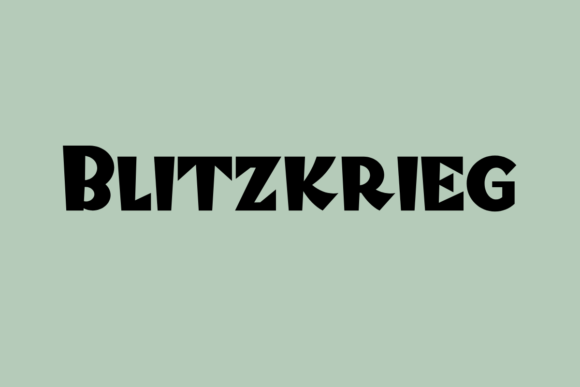 Blitzkrieg Font Makes Bold Campaign Headlines Effortless