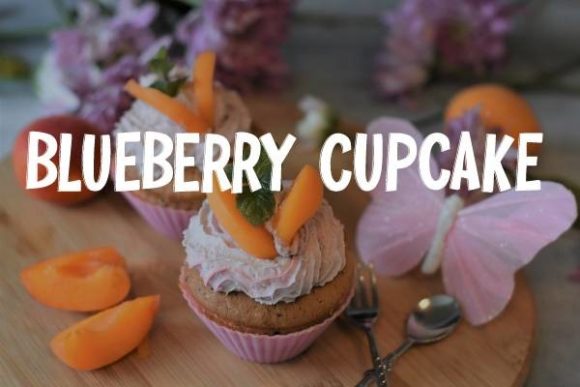 Blueberry Cupcake: A Bold Display Font for Digital Branding
