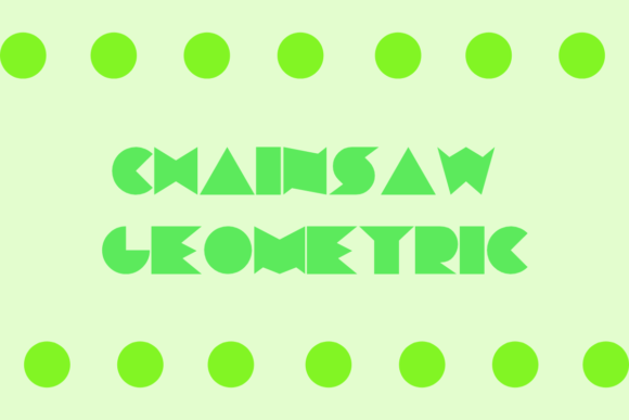 Chainsaw Geometric: A Bold Display Font for Digital Impact
