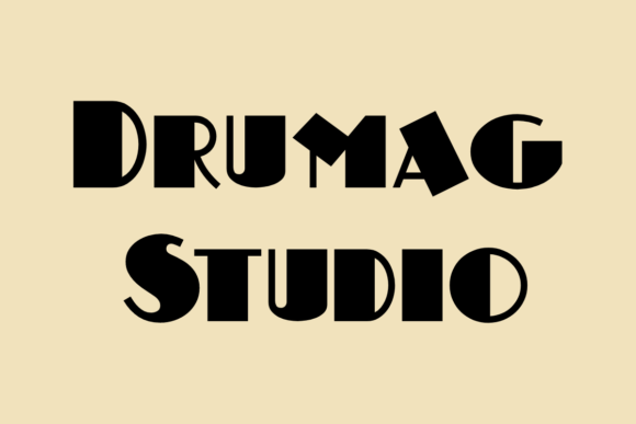 Drumag Studio: A Playful Display Font for Digital Design