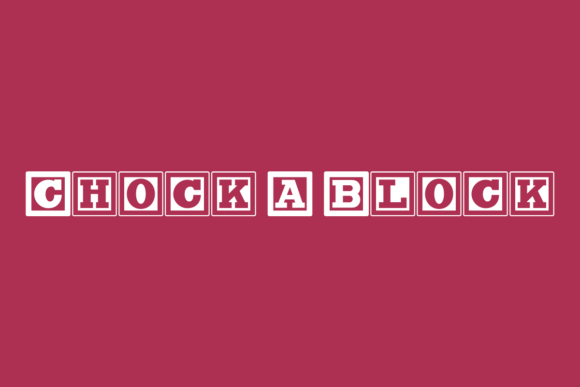 Exploring Chock a Block: A Font for Editorial Play