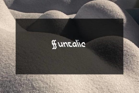 Ff Untalic: A Bold and Clear Font for Your Craft Projects