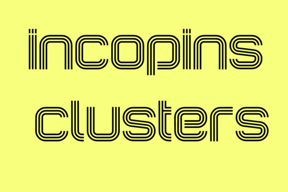 Incopins Clusters: A Font That Puts a Premium Polish on Small Business Brands