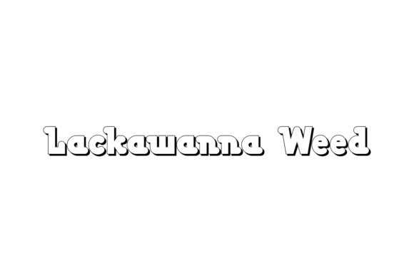 Lackawanna Weed: A Bold Outline Font for Distinctive Branding