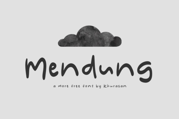 Mendung: A Display Font for Crafters Seeking Modern Elegance