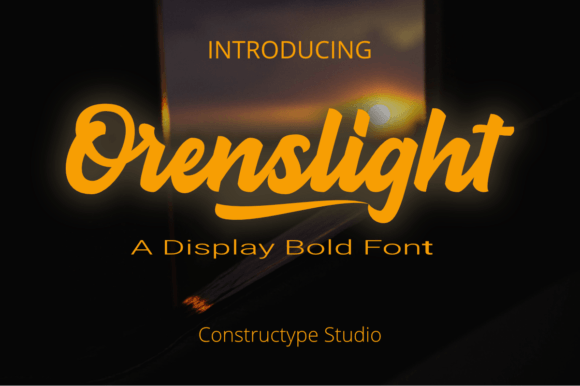 Orenslight: A Trendy Display Font for Modern Web Design