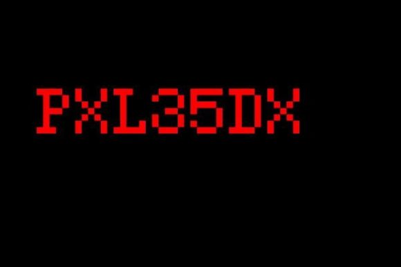 PXL35DX Font: A Pixelated Display Face for Branding