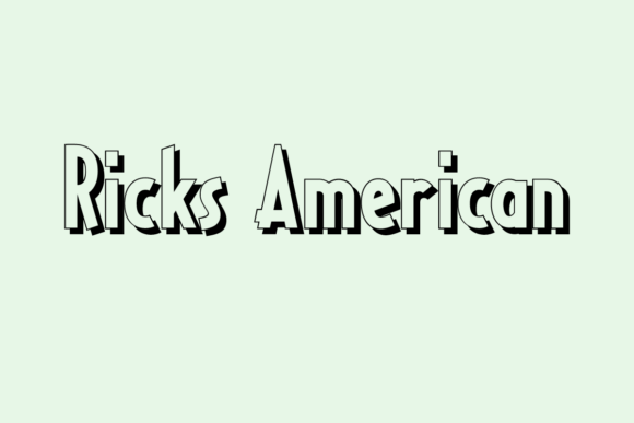 Ricks American: A Bold Display Font for Campaign Impact