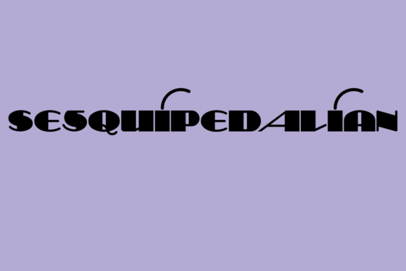 Sesquipedalian: A Display Font for Editorial Presence
