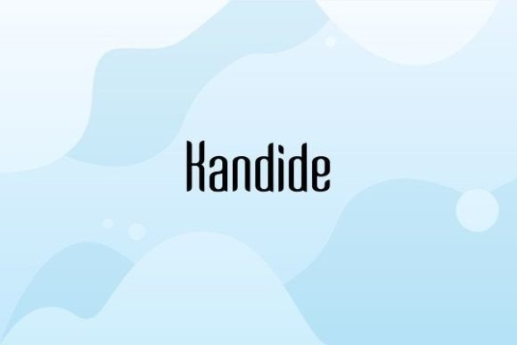 The Kandide Font: A Warm Display Typeface for Creative Web Design