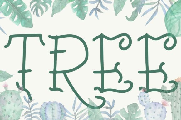 Tree Font Review for Crafters and Handmade Product Design